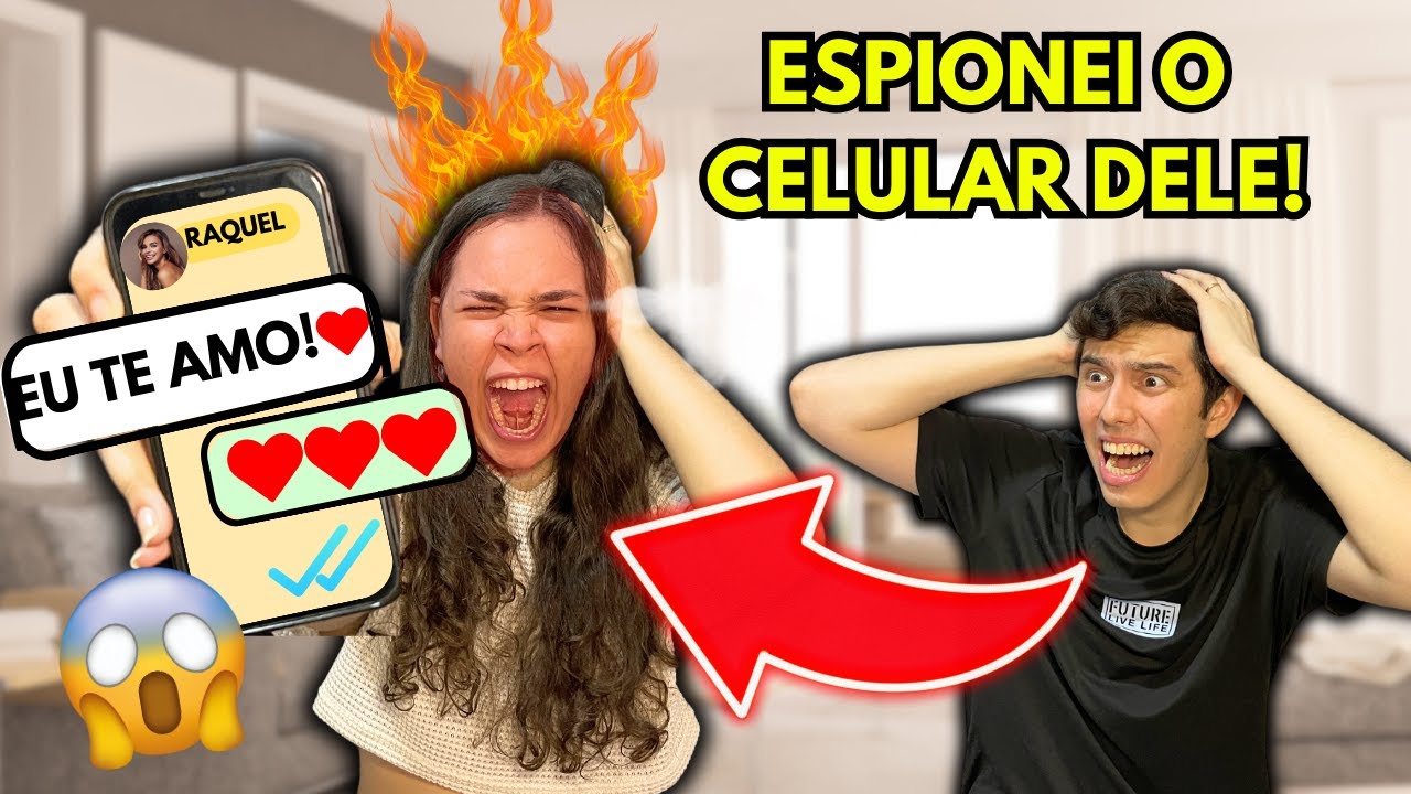 ESPIONEI o CELULAR DO MEU NAMORADO!  *Fiquei brava??