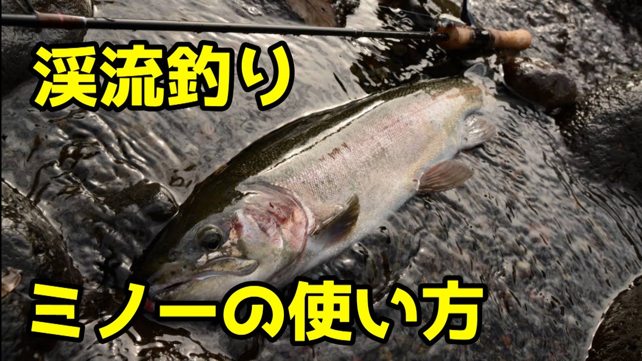 渓流釣り初心者向け4種類のミノーの使い方!!