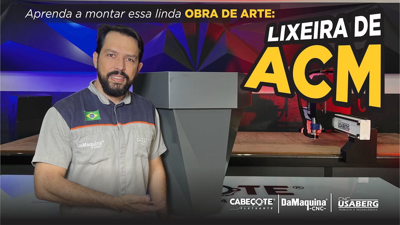 Como fazer uma lixeira de ACM - ACP - Cabeçote Flutuante