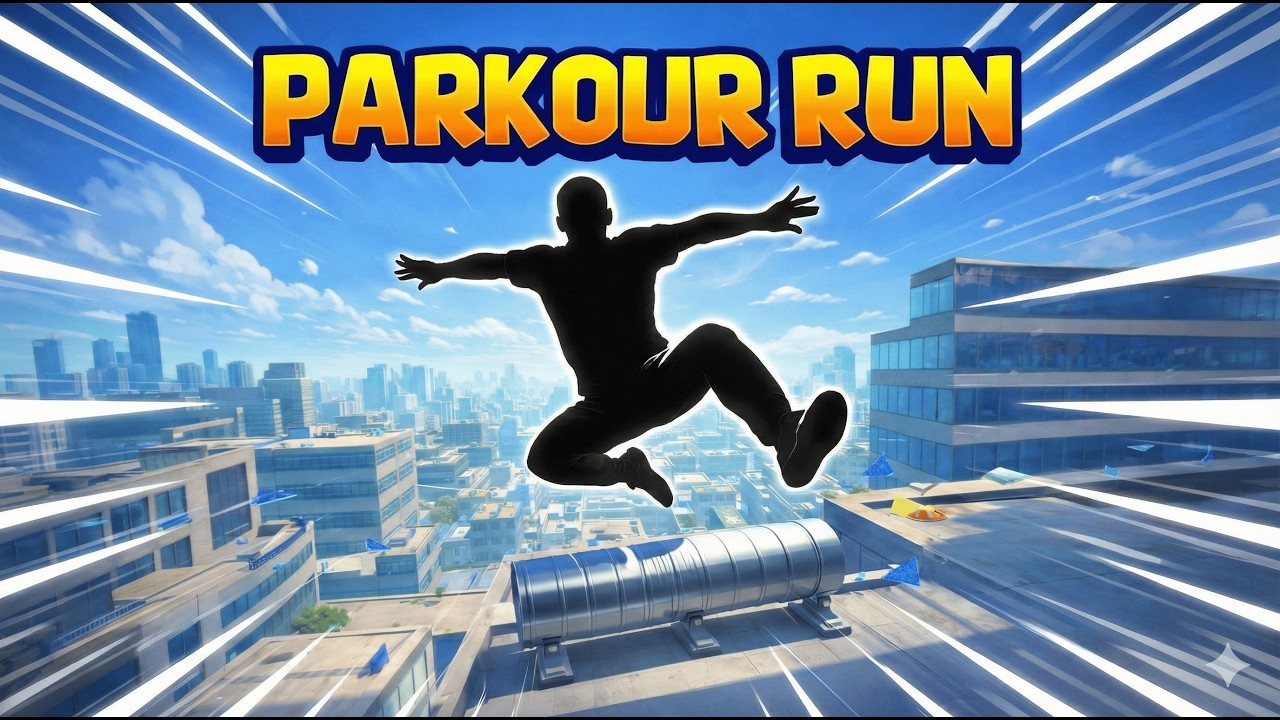 ROOFTOP PARKOUR RUN 🏙️ | Immersive Interactive Warm Up | Viral Obstacle Challenge