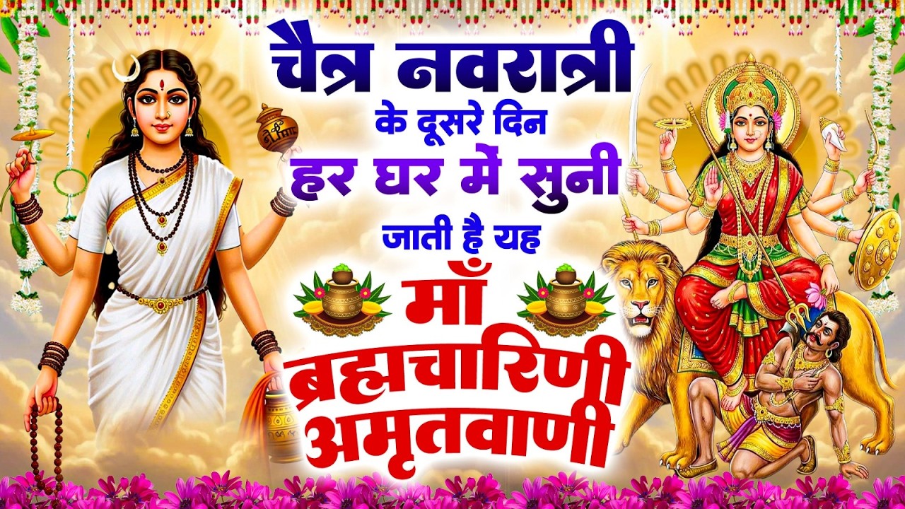 चैत्र नवरात्री के दूसरे दिन हर घर में सुनी जाती हैं यह माँ ब्रह्मचारिणी अमृतवाणी~2nd Mata Amritwani
