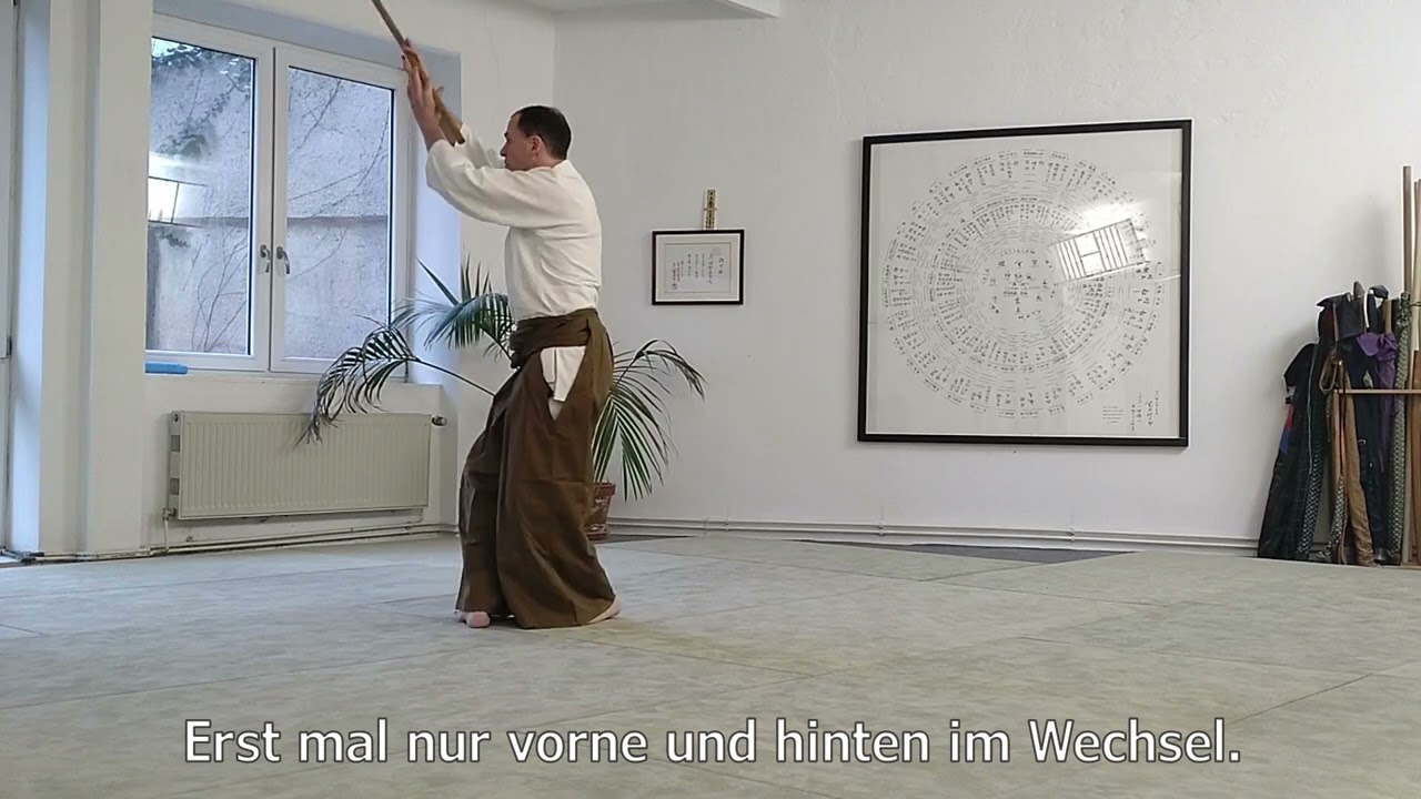 Korindo  Aikido Kleine &Uuml;bungen mit dem Stock   Teil 1