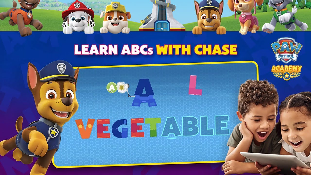 PAW Patrol Academy #1 - Learn ABC's with Chase | PAW Patrol Games