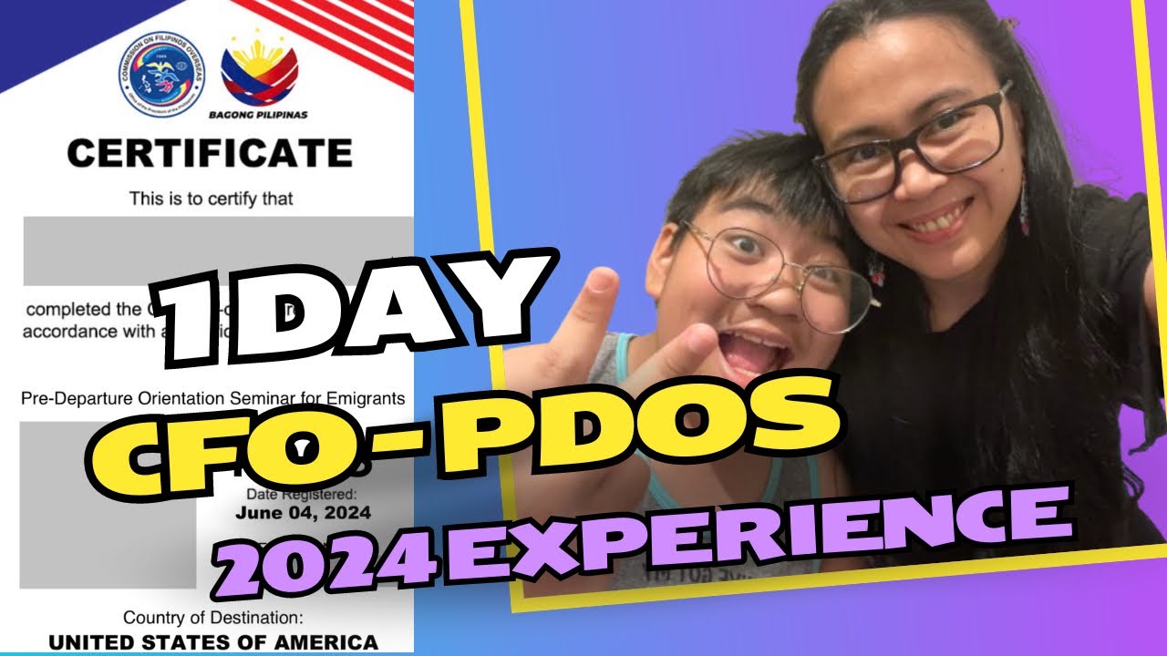 CFO PDOS ONLINE REGISTRATION, for US IMMIGRANT VISA 12 age below + tips & story