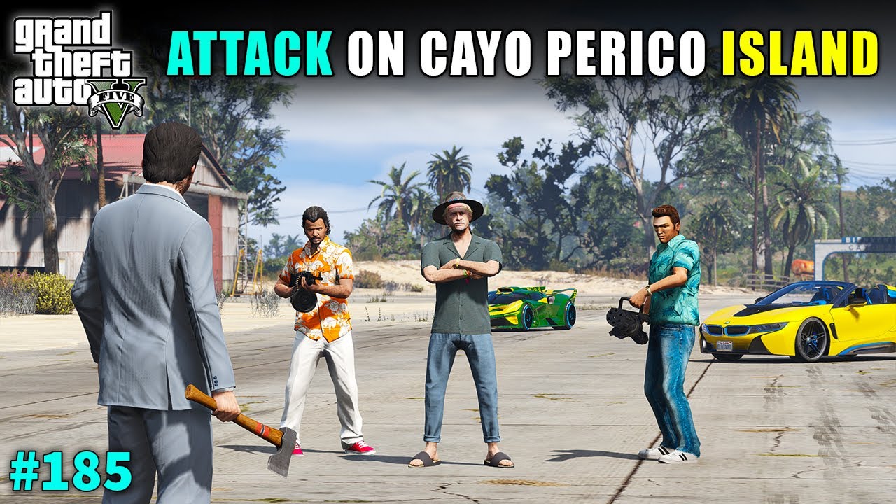 BIGGEST ATTACK ON CAYO PERICO ISLAND | GTA V GAMEPLAY #185