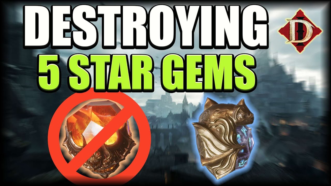 Destroying 5 STAR Gems for 1 and 2 Star Gems! | Diablo Immortal
