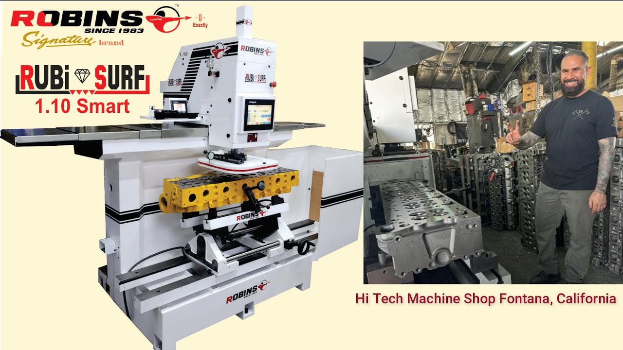 Robins Cylinder head & Block Surfacing Machines#robinsmachines #USA #seatcutting #surfacingmachine