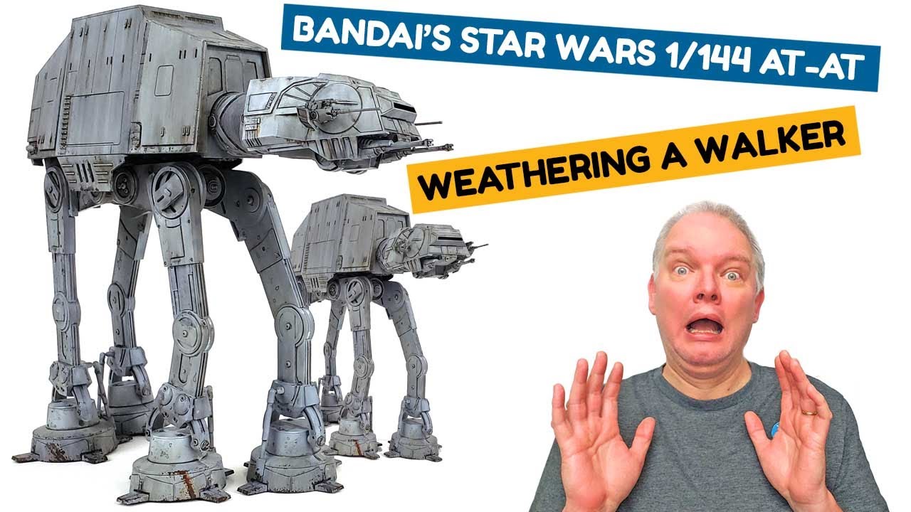 AT-AT-Walker от Bandai в масштабе 1/144 из вселенной Star Wars: пошаговая демонстрация выветривания