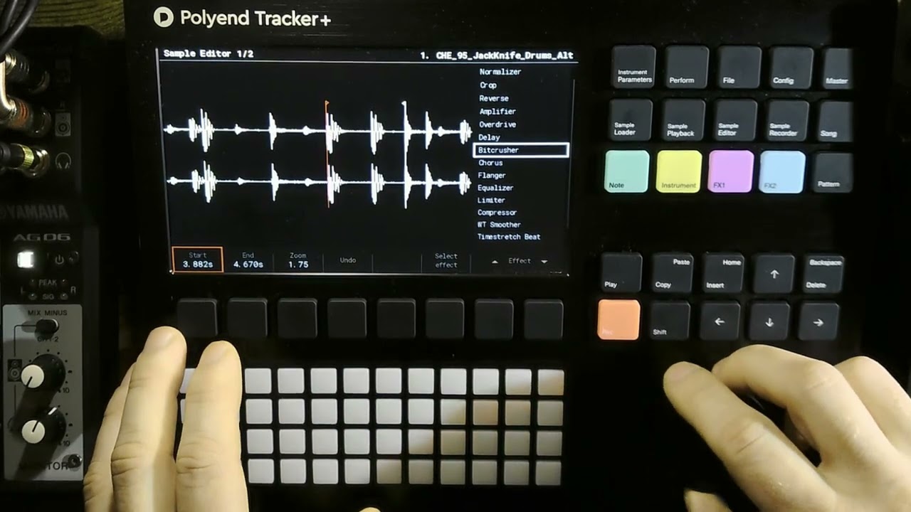 Polyend Tracker+ - Flipping Samples