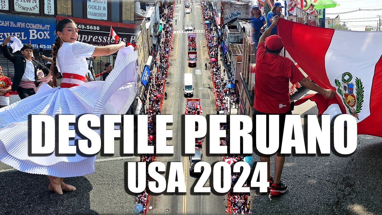 🇵🇪 DESFILE PERUANO DE NEW JERSEY 2024 | USA | NEW JERSEY PERUVIANS 🇵🇪
