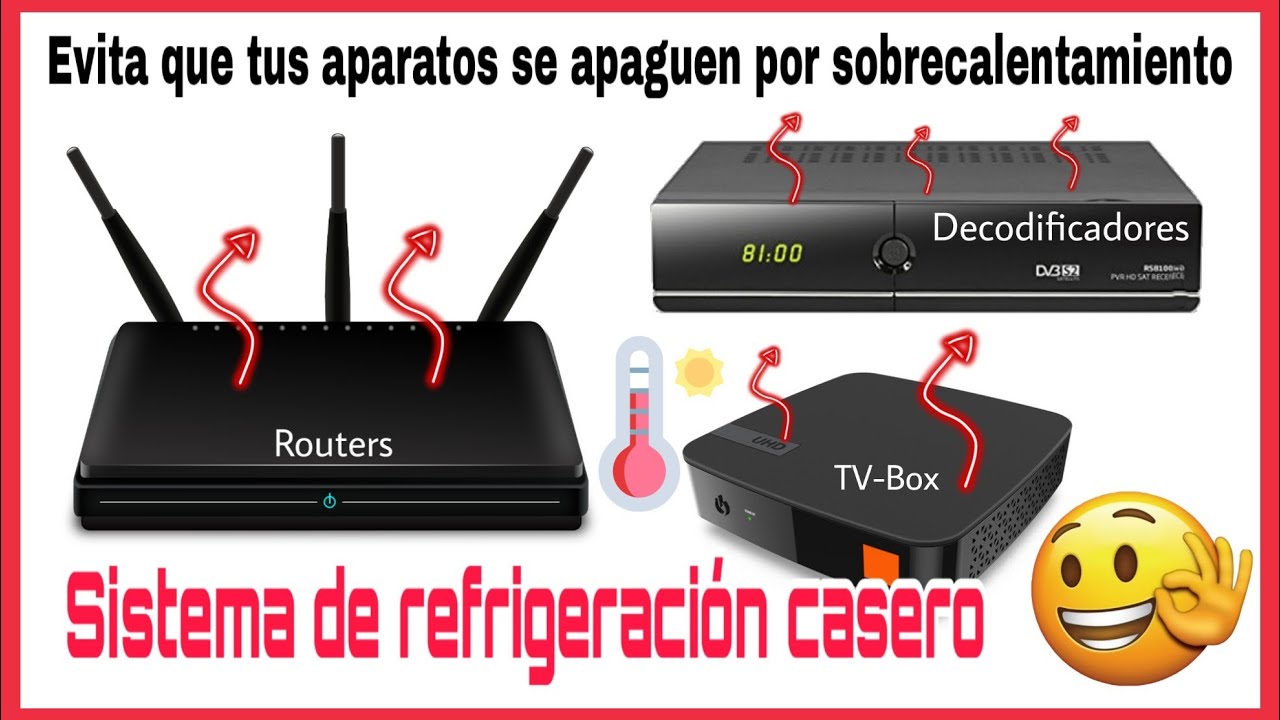 SISTEMA DE REFRIGERACIÓN CASERO PARA ROUTERS, TV-BOX, DECOS...