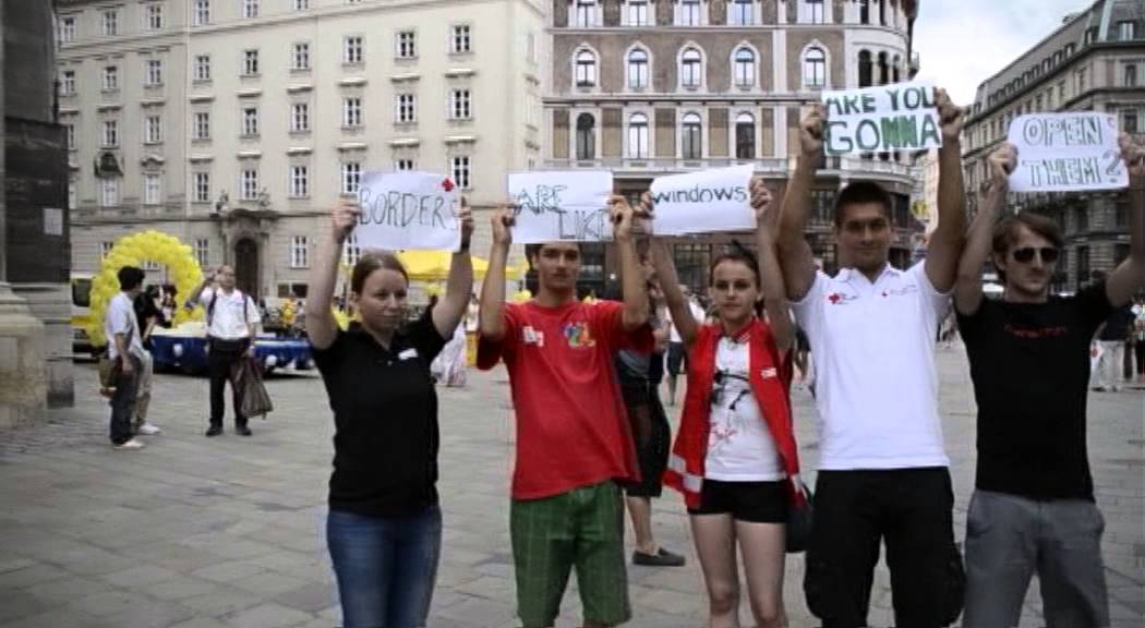 Flashmob of the Austrian Youth Red Cross, 13th of July 2013