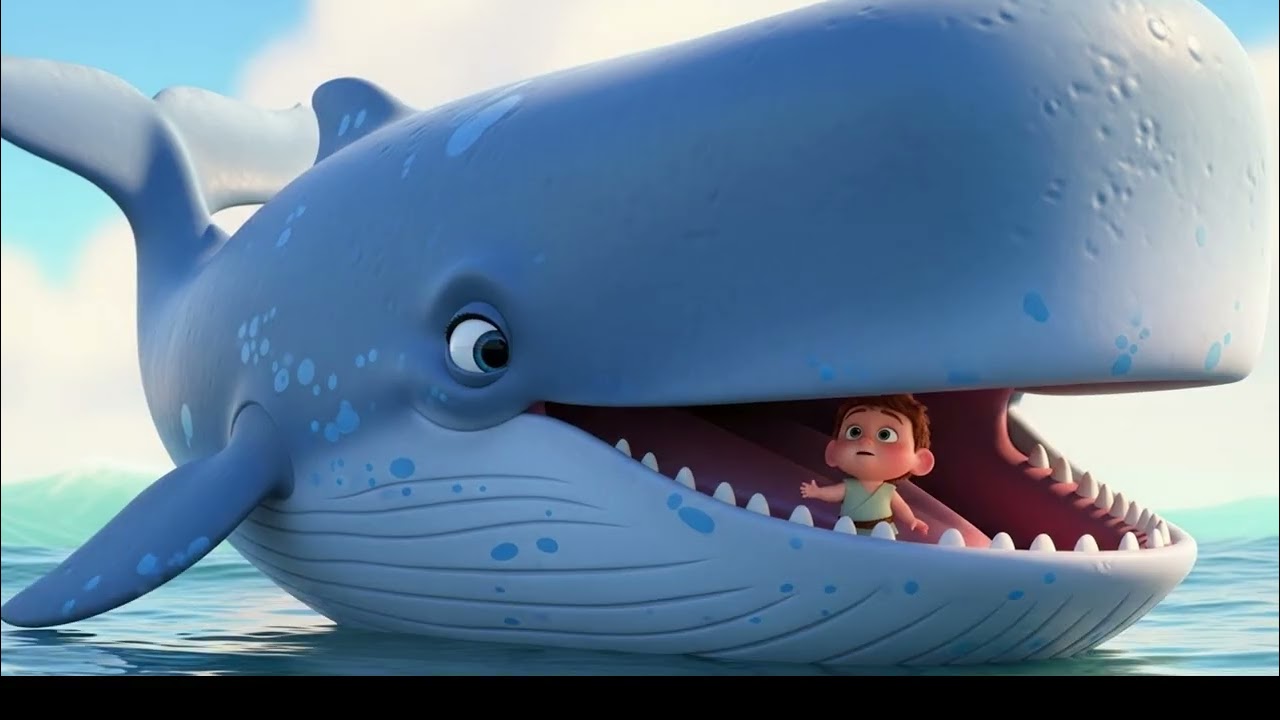 🌙🐳 Jonah and the Big Fish – Christian Lullaby for Kids (16 Minutes) 🐳🌙