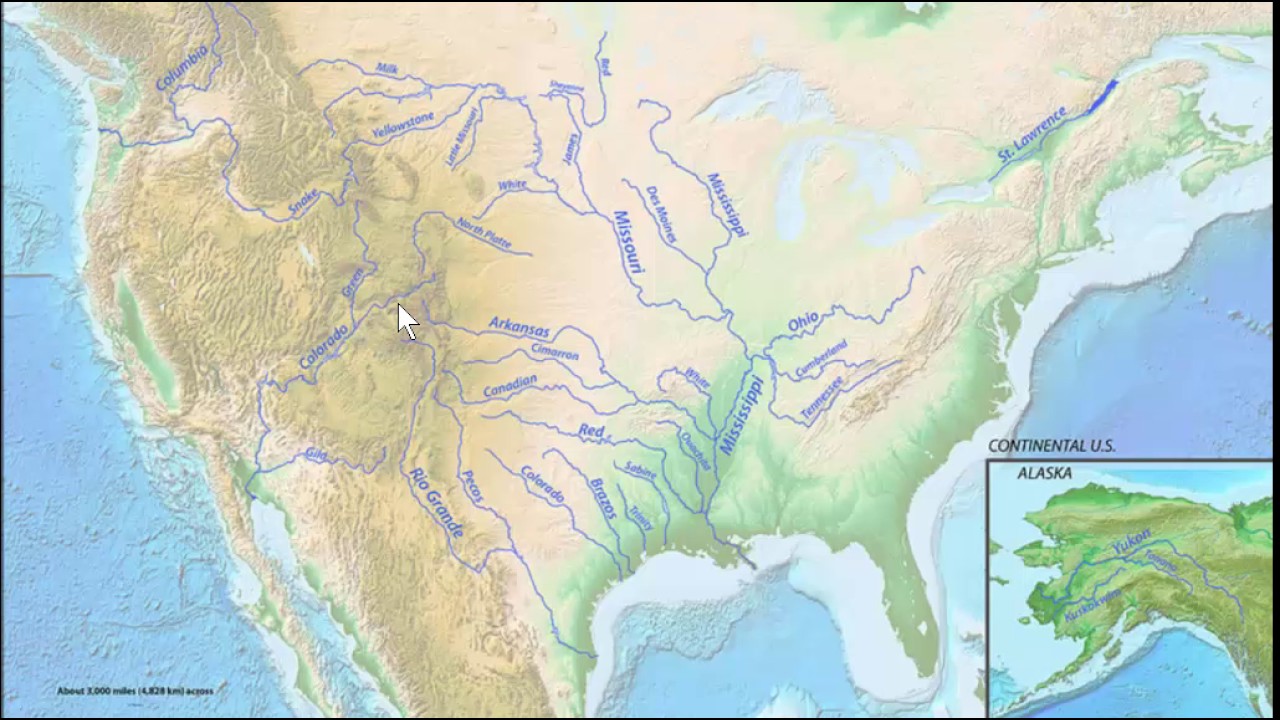What Are Some Key Characteristics of North America Water Bodies & Rivers?