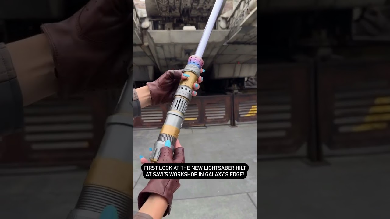 NEW Lightsaber Hilt at Savi&rsquo;s Workshop in Galaxys Edge! #disneyland #starwars #shorts