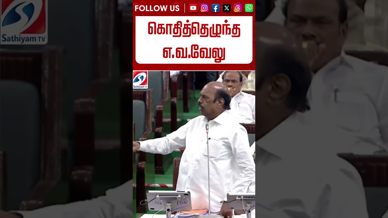 கொதித்தெழுந்த எ.வ.வேலு #shorts #shortvideo