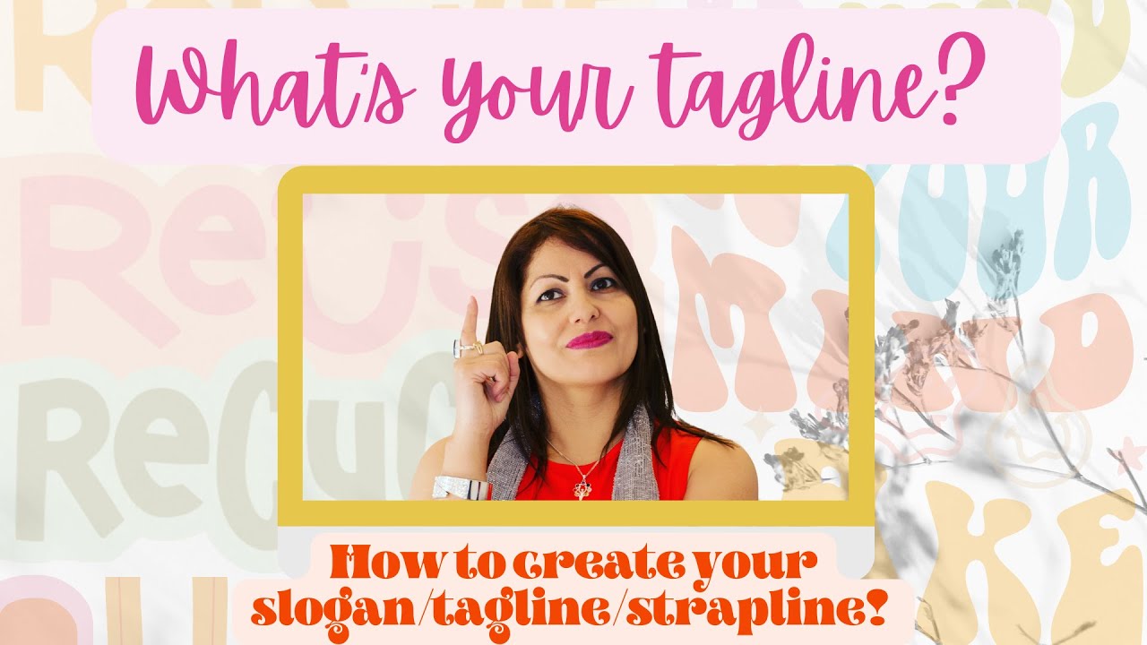 What's your tagline, slogan, strapline? ☀️💙✍️
