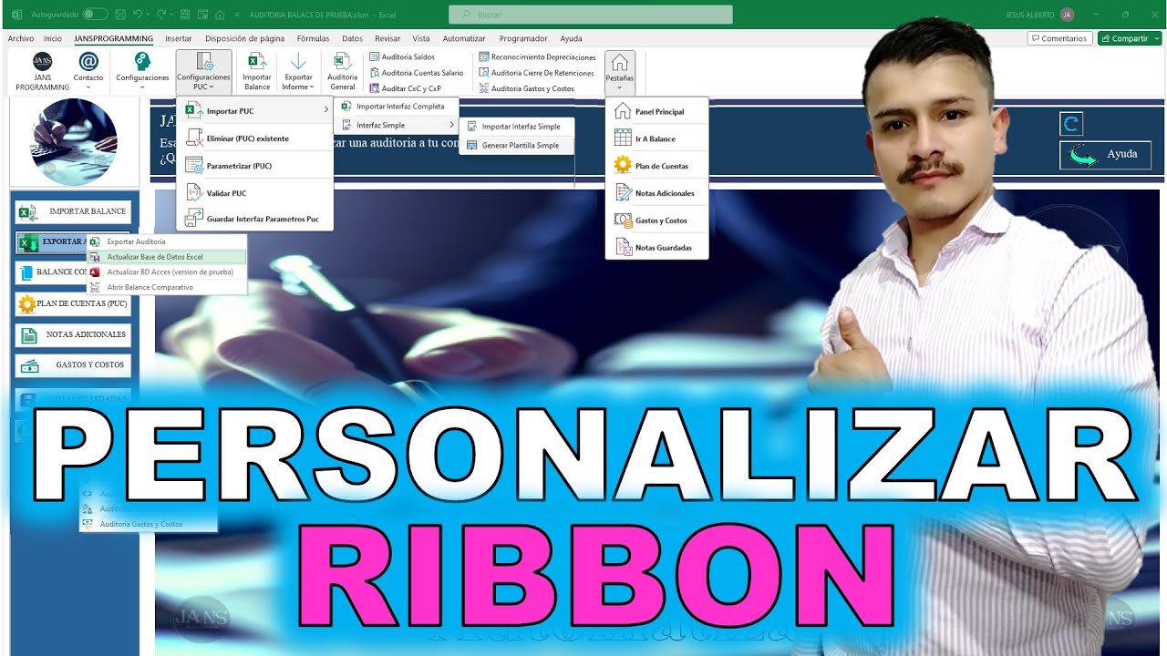 Personalizar cinta de opciones Ribbon (Office RibbonX Editor) @JANSCONSULTING