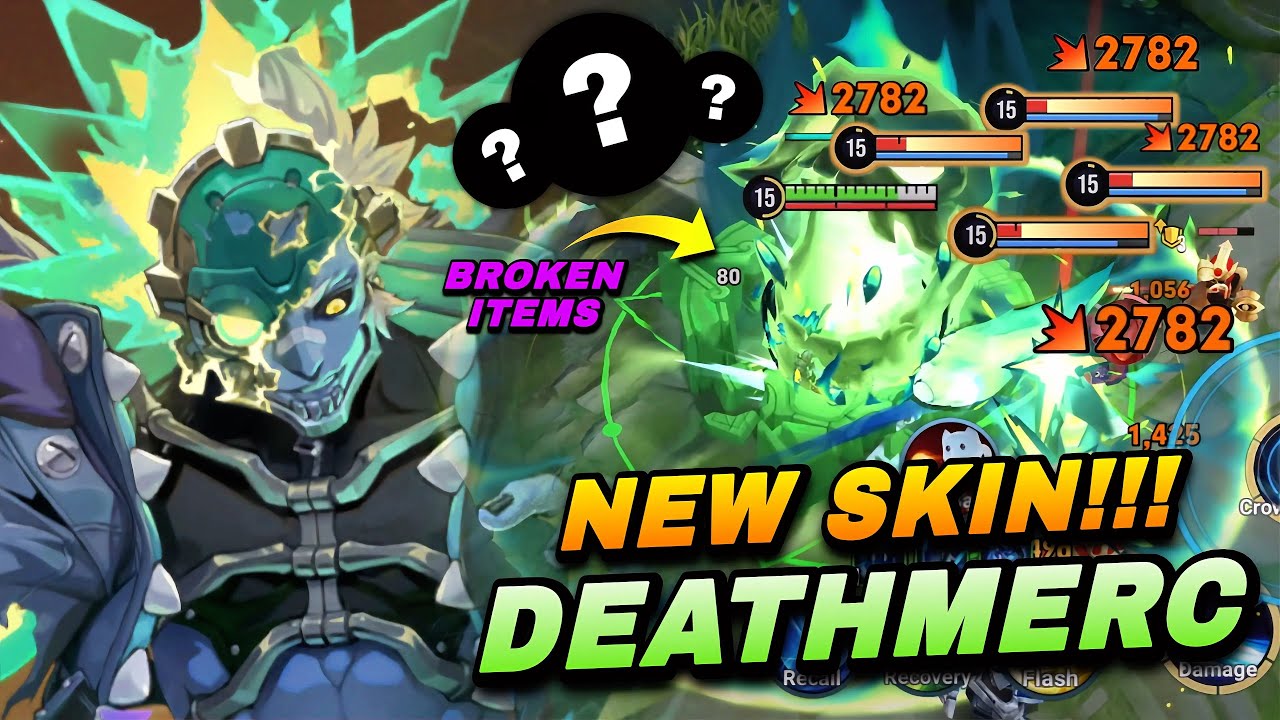 NEW SKIN! DEATHMERC BIRON CAN EASILY TANK 5 ENEMIES WITH THIS BROKEN ITEM! | BIRON BUILD & ARCANA