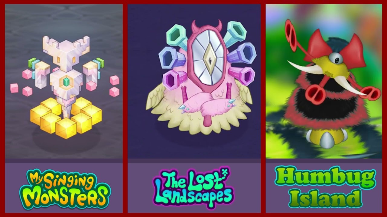 My Singing Monsters Vs The Lost Landscapes Vs Humbug Island | Redesign Comparisons - MSM