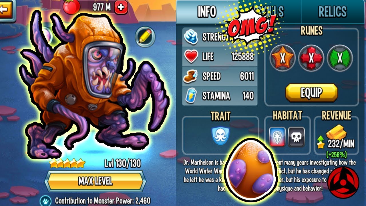 🔴Monster Legends: Dr. MARIHELSON level 130 vs Hackster 130 🔥 review combat Grand Prix Race