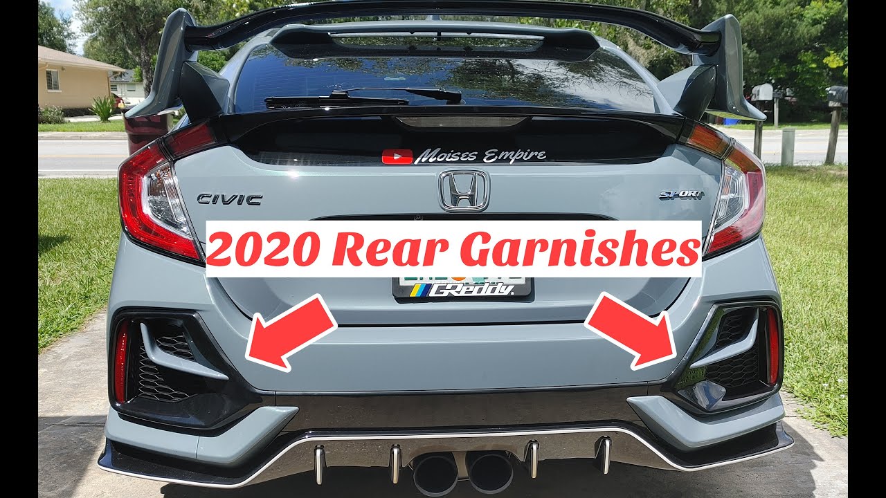 How to install 2020 Rear Garnishes on a 10th gen civic