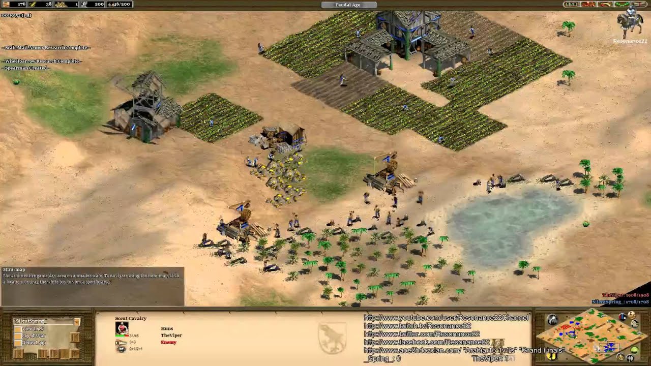 Aoe2 HD: TheViper Vs. Spring (Game 2, Best of 3) (Grand Finals) (9/9/13)