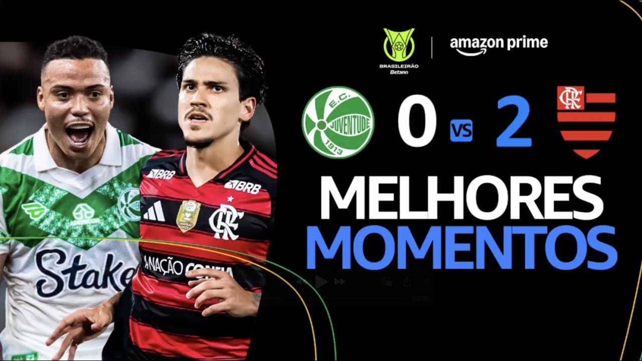 JUVENTUDE 0 x 2 FLAMENGO | MELHORES MOMENTOS | CAMPEONATO BRASILEIRO 2025