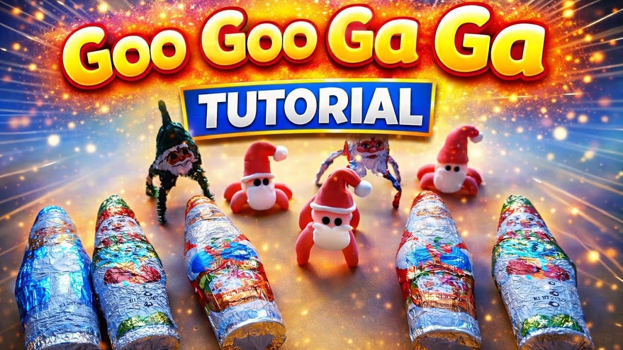 Goo Goo Ga Ga Santa🔥ASMR Tutorial #googoogaagaa #googoogaga #gogogaga #clay #tutorial #plasticine
