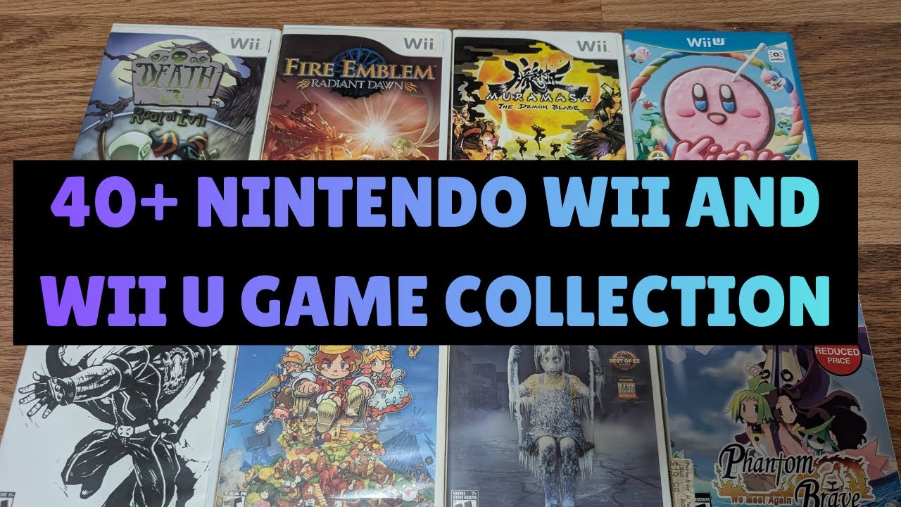 MY ENTIRE NINTENDO WII AND WII U COLLECTION OF OVER 40 GAMES