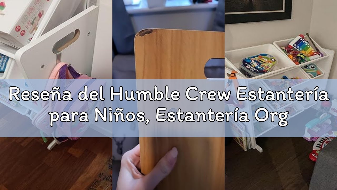 Reseña del Humble Crew Estantería para Niños, Estantería Organizadora para Juguetes con 12 Cajas de