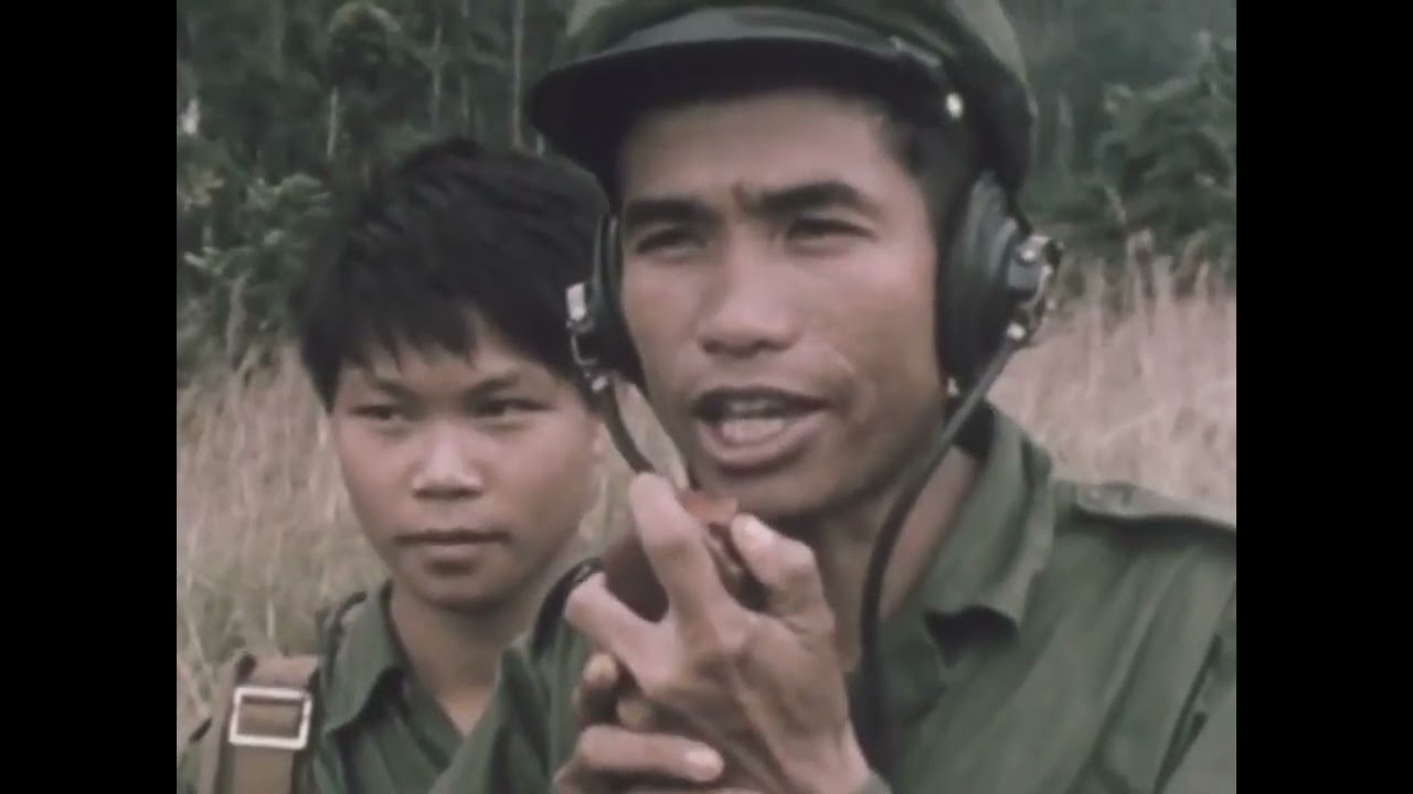 North Vietnamese Soldiers Train Pathet Lao near Sam Nuea, 1970