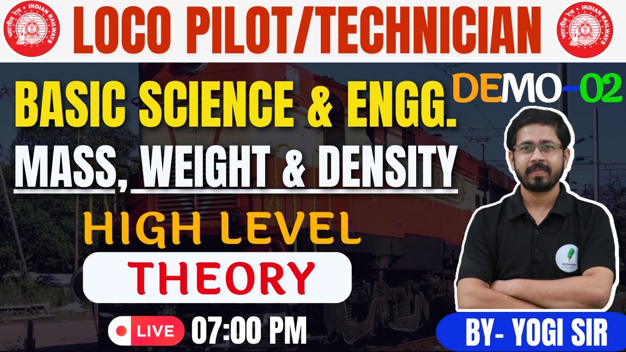 Mass, Weight & Density| Basic science & Eng. | Alp  & Technician 2023 |  by-Yogi sir🔥🔥