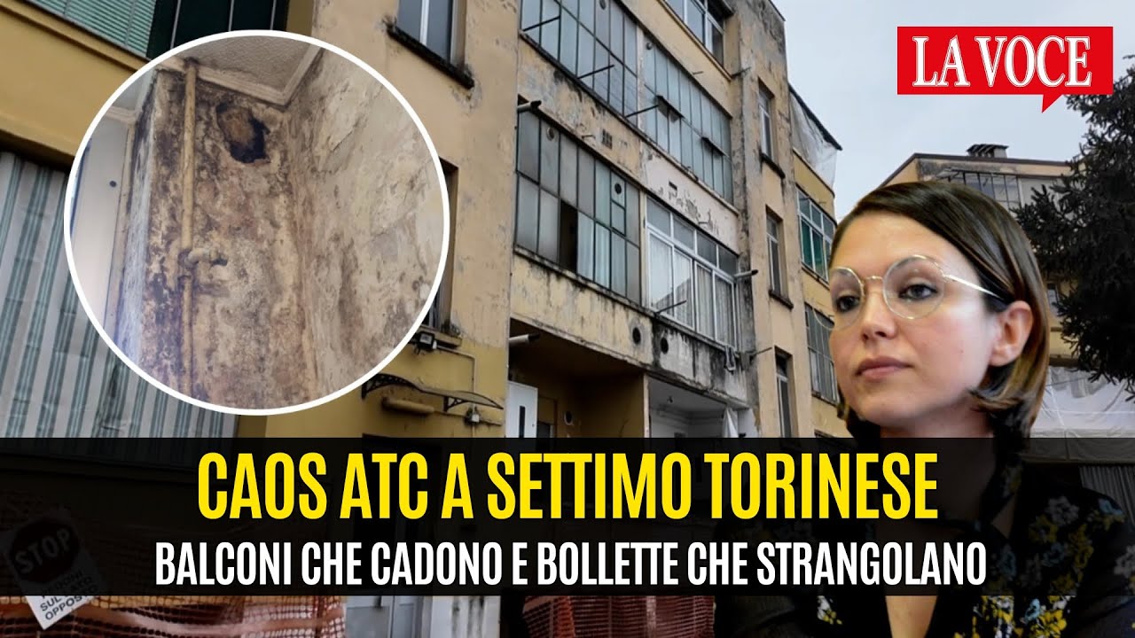 Caos ATC a Settimo Torinese, tra storie di balconi che cadono e di bollette che strangolano