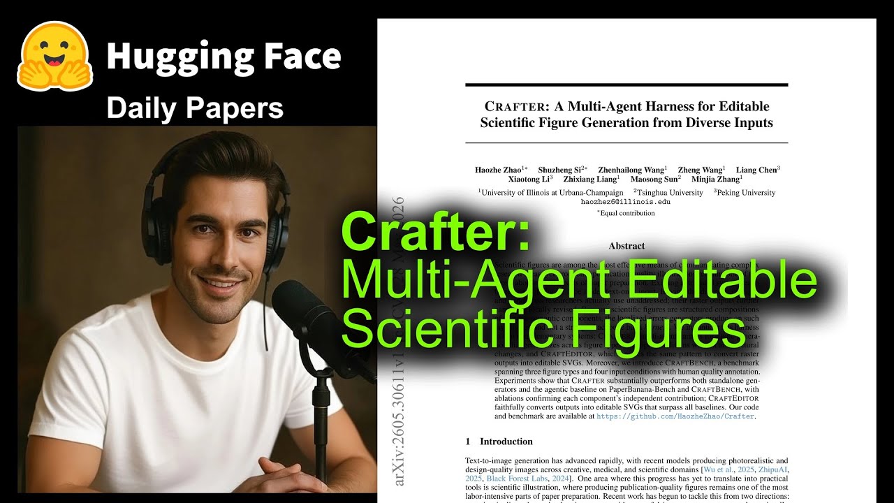 Crafter: Multi-Agent Editable Scientific Figures