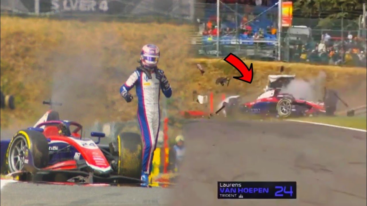Laurens van Hoepen HUGE Crash at Spa 2026 | Massive F2 Crash at Spa-Francorchamps