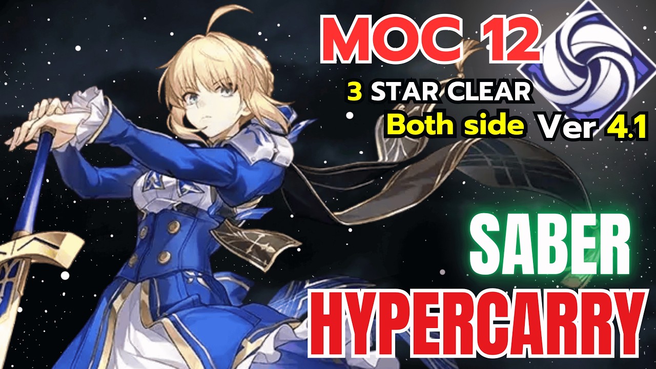 [ HSR ]  Saber Hypercarry VS Memory Of Chaos 12 | Ver 4.1 | Clear Both Sides