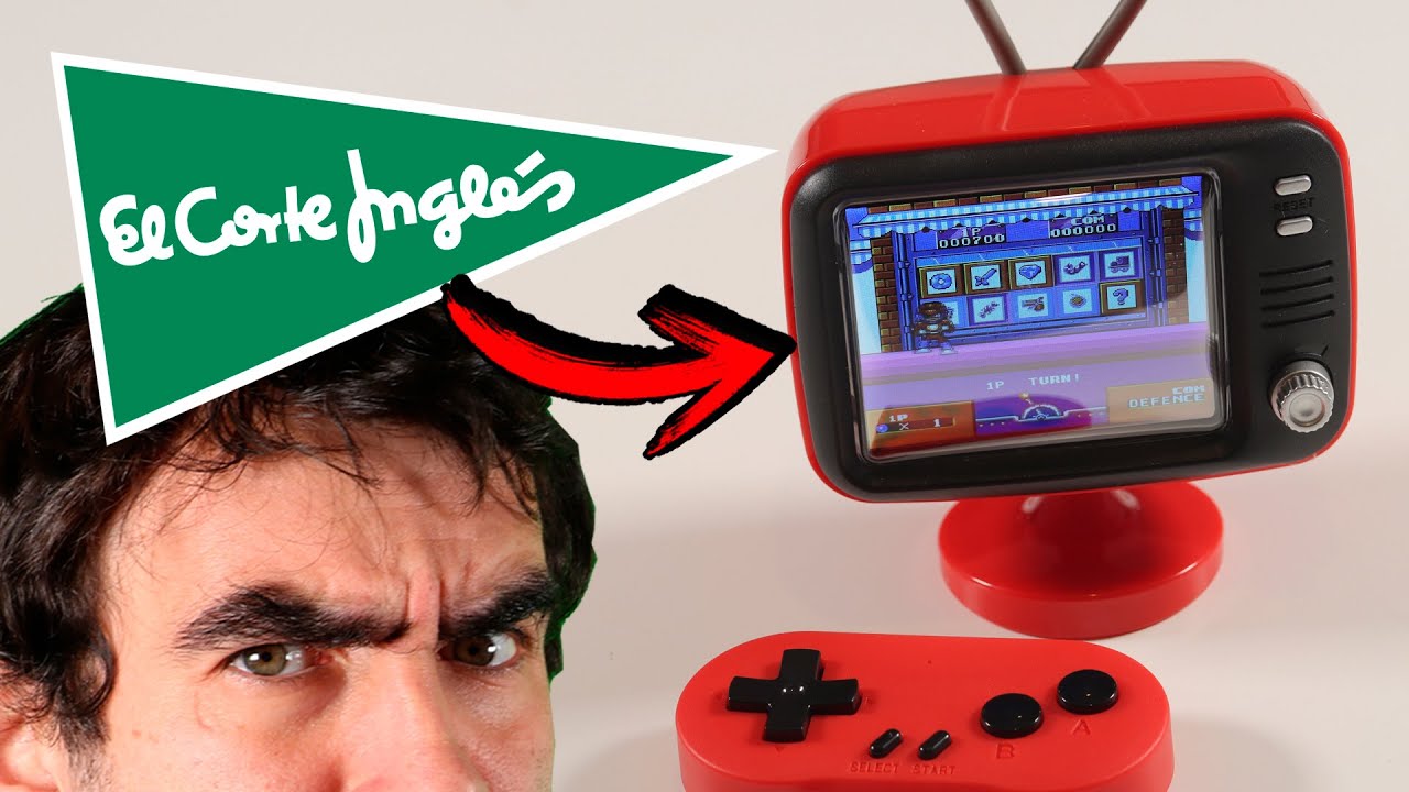 La consola MINI TELEVISOR vista en El Corte Inglés