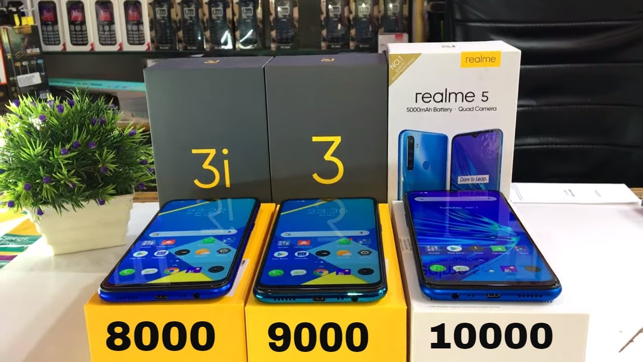 Realme 3i vs Realme 3 vs Realme 5 Unboxing+Compare+Price in Hindi