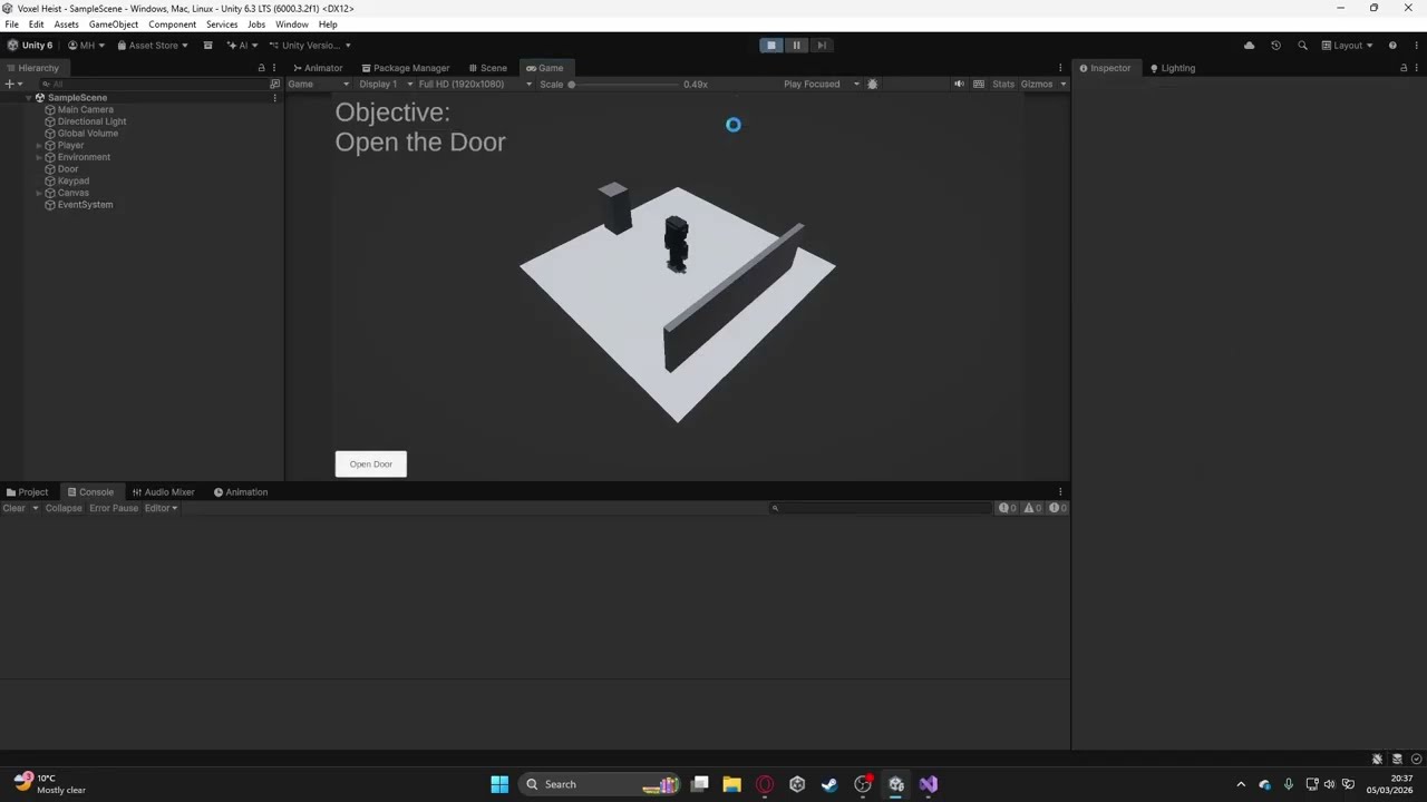 Voxel Heist: 9 - UI Basics - Canvas & Layouts