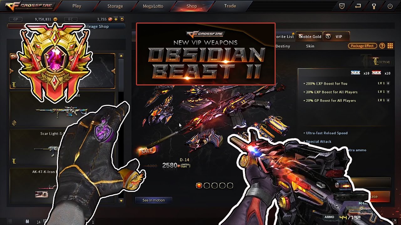 CFPH: Buying New VVIP Set  "Obsidian Beast 2" | Rank Match End Season 19 Top 100