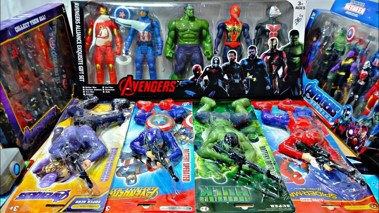 AVENGERS TOYS/Action Figures/Unboxing/Cheap Price/Ironman,Hulk,Thor, Spiderman/Toys.