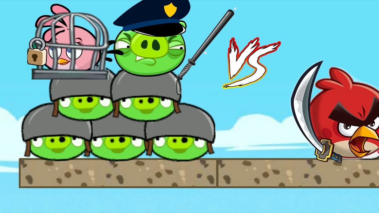 Angry Birds Heroic Rescue - RED BIRDS BEAT THE COP PIGGIES TO TAKE STELLA!