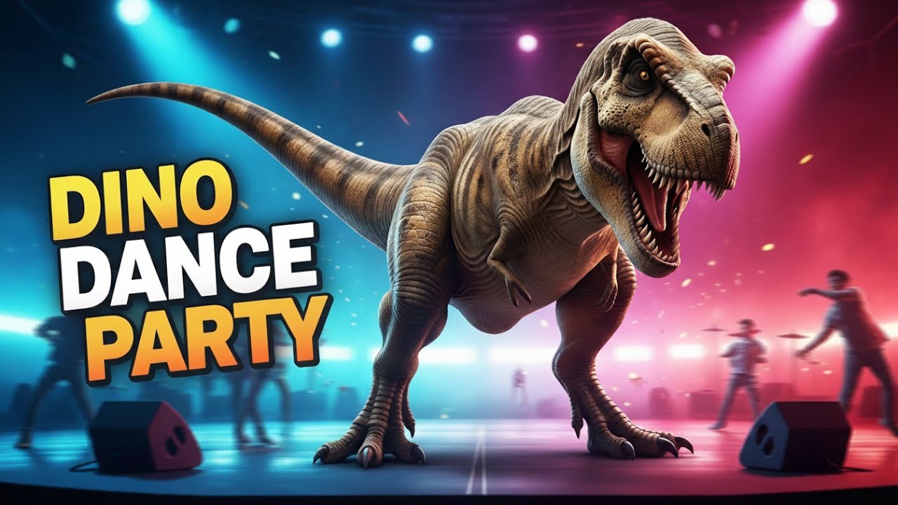 T-Rex Learns to Dance | Funny Dinosaur Cartoon for Families