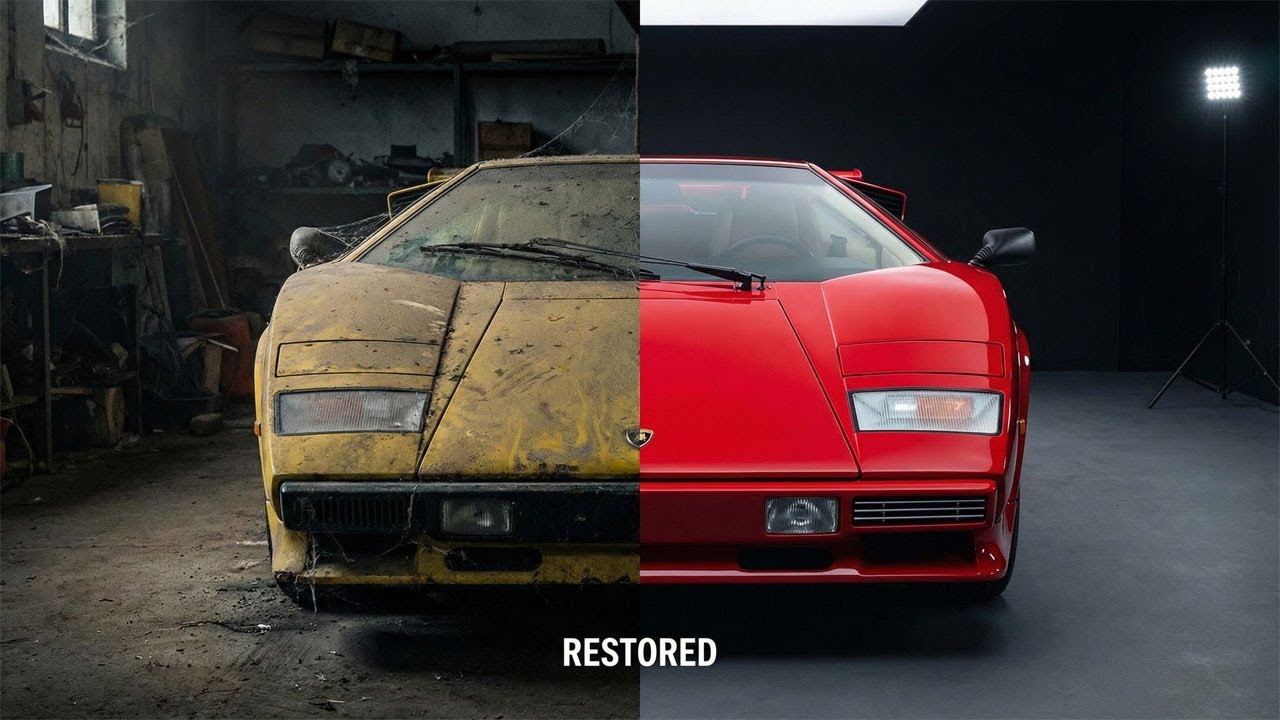 From Abandoned to Perfect: Lamborghini Countach LP400 1976 ASMR Restoration
