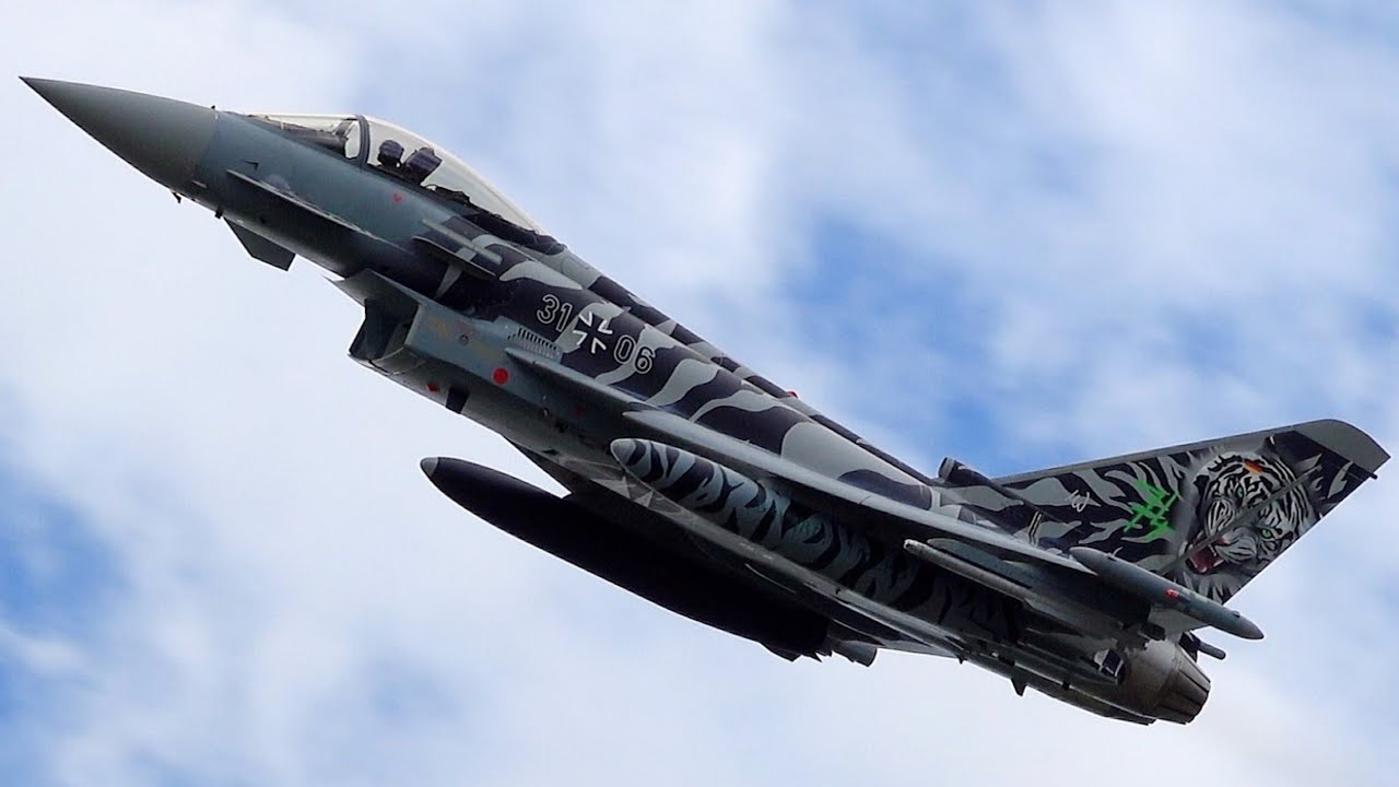 NATO Tiger Meet 24 CYBORG TIGER Eurofighter First Flight Neuburg 22.05.24 Part 2
