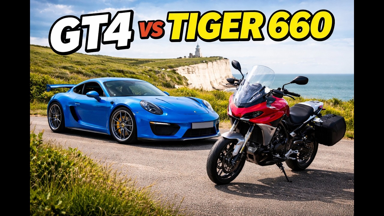 Can a Tiger Sport 660 Keep Up with a Porsche GT4? | Beachy Head Run