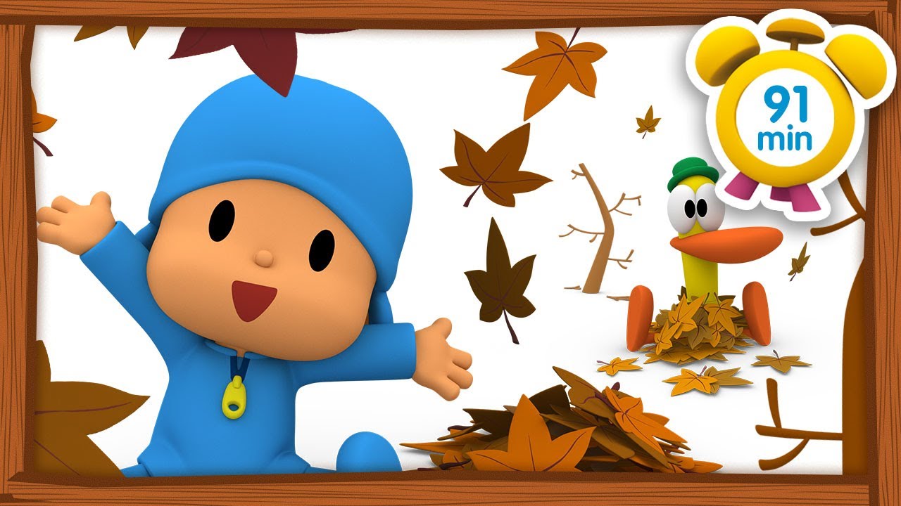 🍁 POCOYO in ENGLISH - First Day of Autumn [ 91 min ] | Full Episodes | VIDEOS and CARTOONS for KIDS
