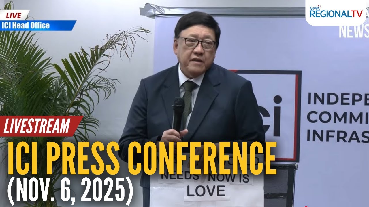 LIVE - ICI press conference (Nov. 6, 2025) - Replay | GMA Regional TV