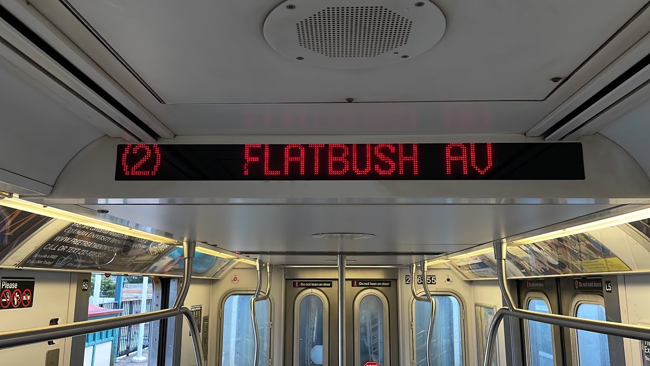 IRT 7 Av Express: R142 (2) Train [Wakefield-241 St to Flatbush Av-Brooklyn College #WFLCL1]